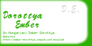 dorottya ember business card